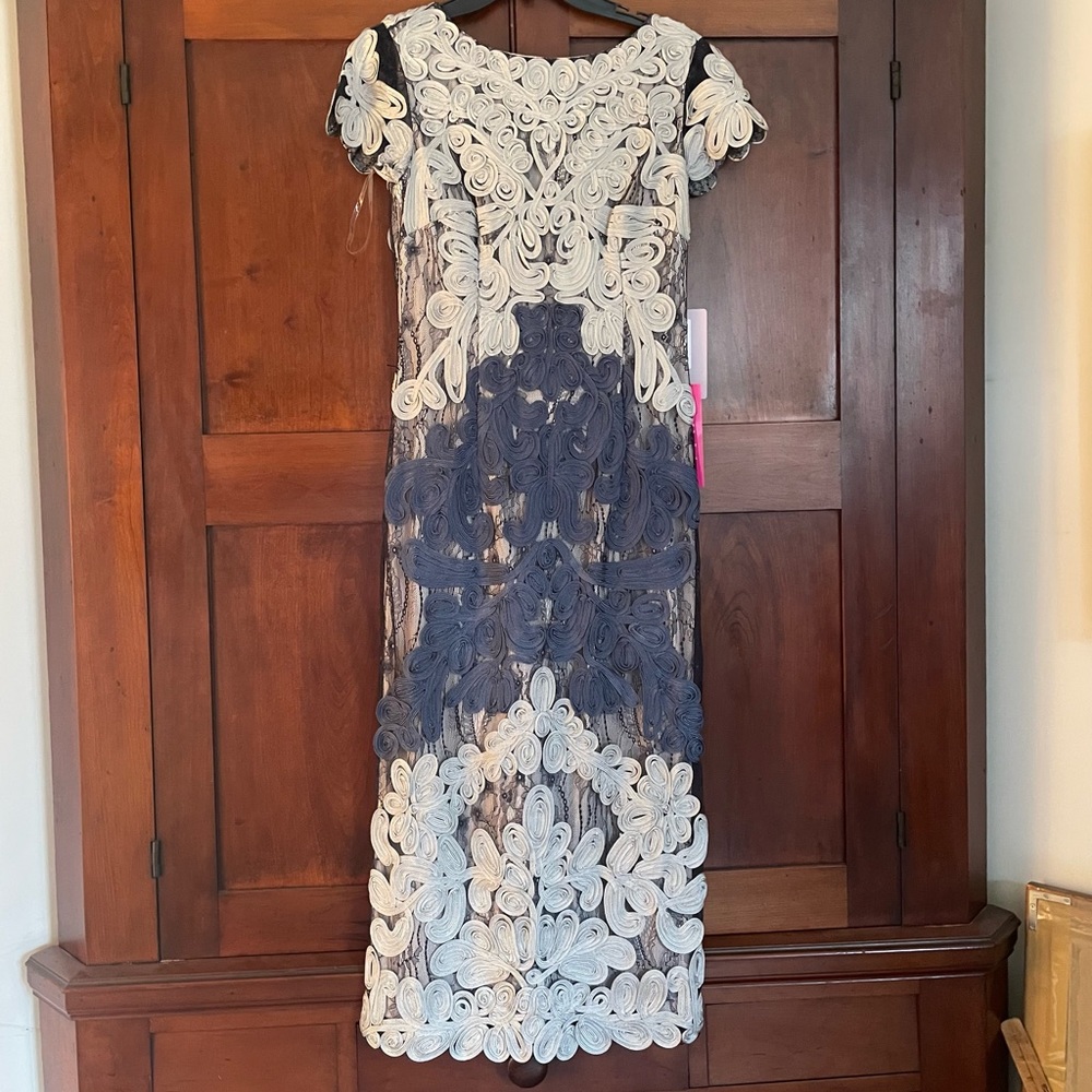 JS Collections Soutache Lace Mother of the Bride or Wedding Guest Dress Gown NWT